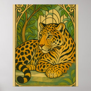 Stylized Jungle Elegance Poster