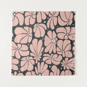 Stylized large blossoms, seamless floral pattern. tapestry