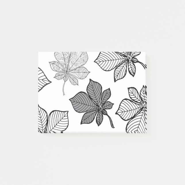 Stylized leaves 2 post-it notes (Front)
