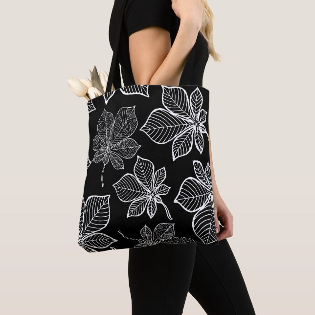 Stylized leaves 3 tote bag (Close Up)