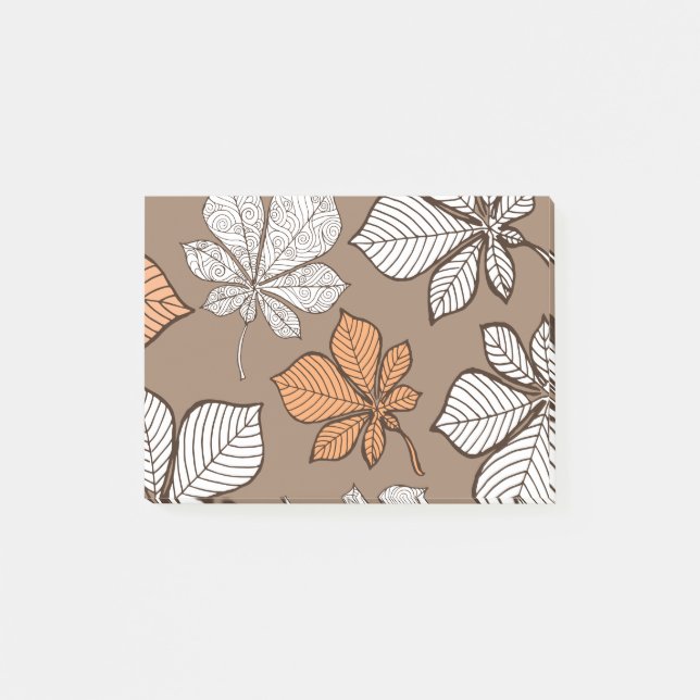 Stylized leaves 7 post-it notes (Front)
