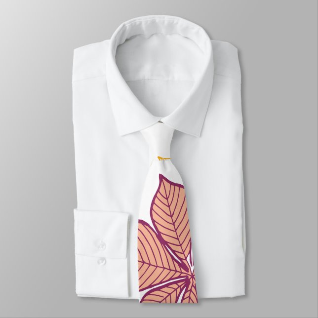 Stylized leaves 8 tie (Tied)