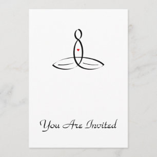 Stylized  meditation invitation