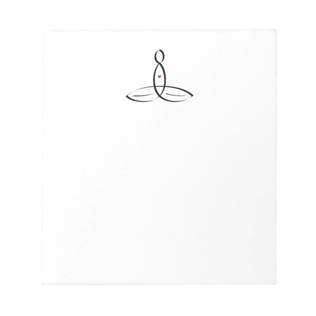Stylized meditator notepad (Front)