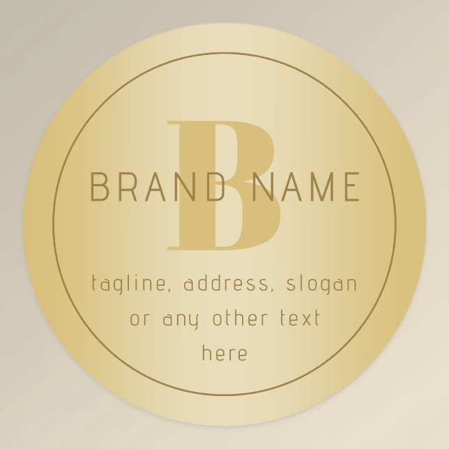 Stylized Modern Minimal Gold Return Address  (Creator Uploaded)
