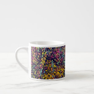 Stylized Mosaic Blossoming Tree Espresso Mug