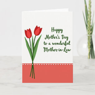 Stylized Mothers Day Flower Card