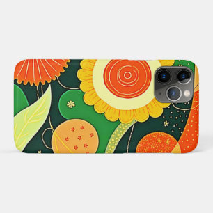 Stylized Nature Pattern iPhone 11 Pro Case