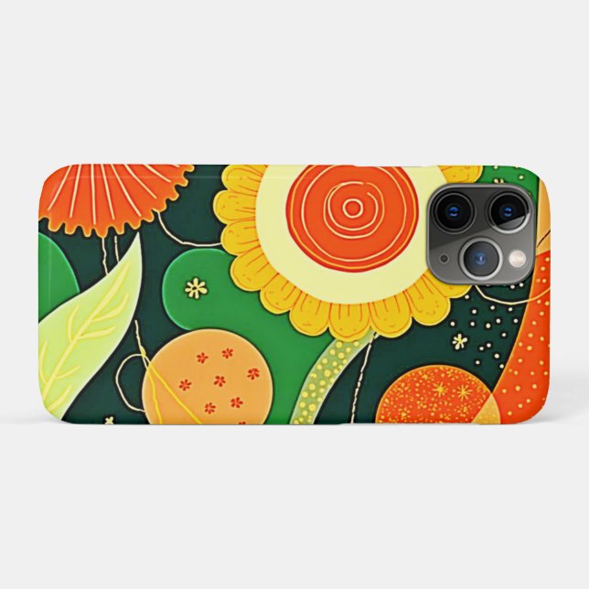 Stylized Nature Pattern Case-Mate iPhone Case (Back (Horizontal))