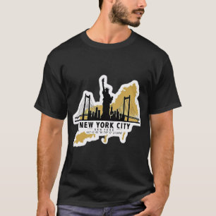 Stylized New York City T-Shirt