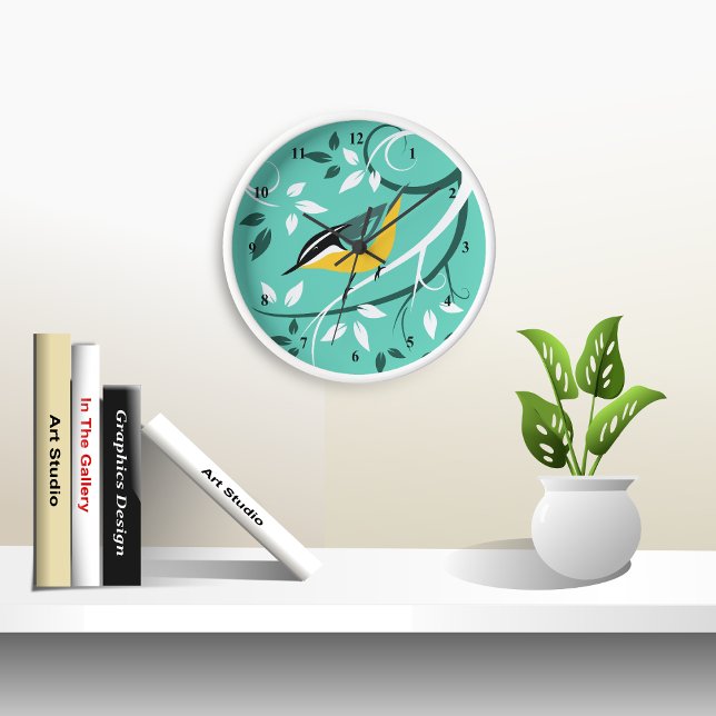 Stylized Nuthatch Wall Clock (Creator Uploaded)