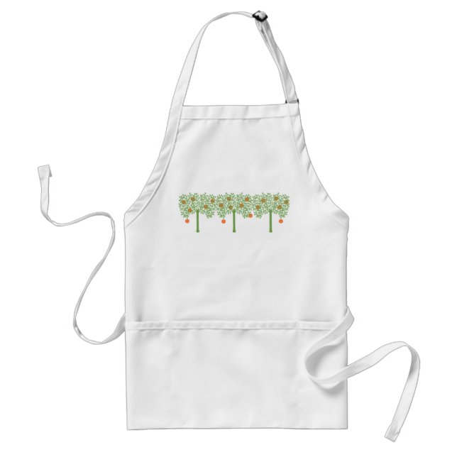 Stylized Orange Tree Standard Apron (Front)