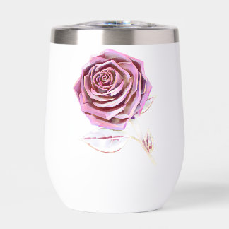Stylized Oversized Rose - Platinum Pink