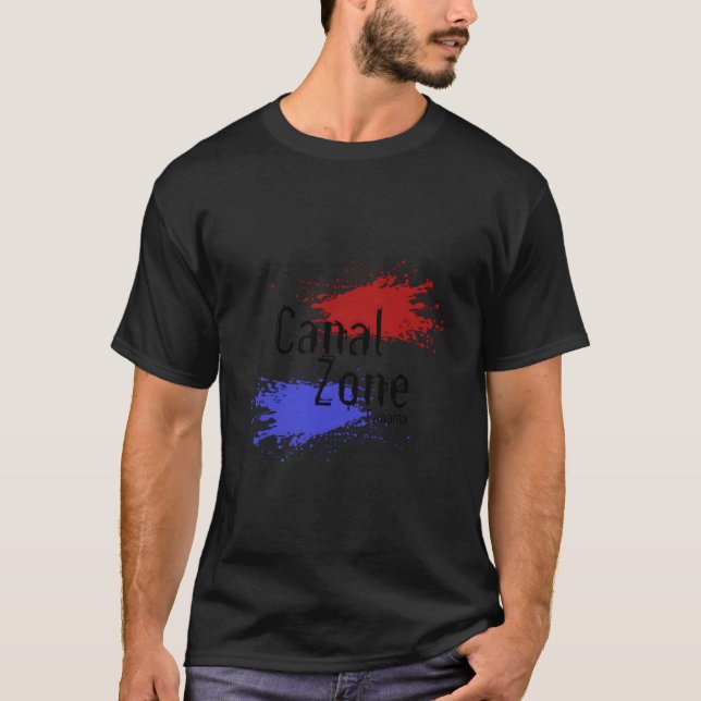 Stylized Panama Canal Zone T-Shirt (Front)