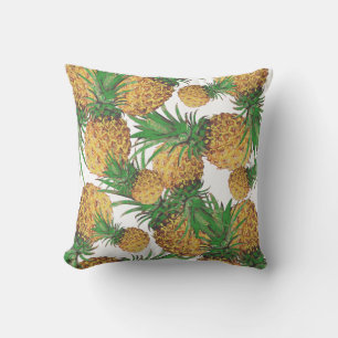 Stylized Pineapples Pattern Cushion Pillow