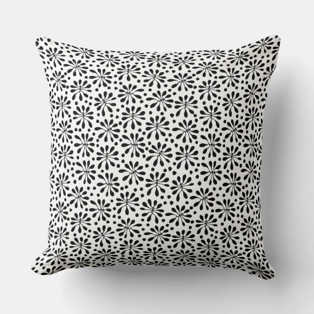 Stylized Plant Pattern 020818 Throw Pillow (Front)