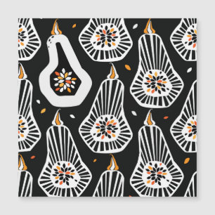 Stylized Pumpkins Seeds: Seamless Design