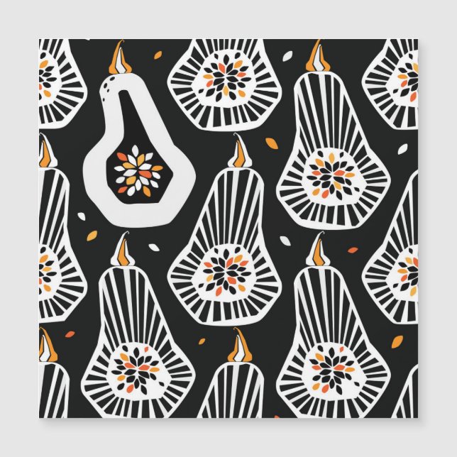 Stylized Pumpkins Seeds: Seamless Design (Front)