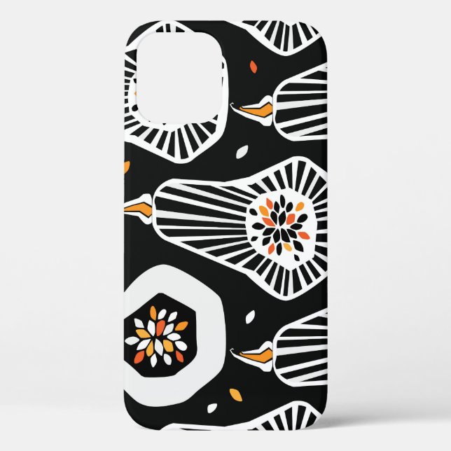 Stylized Pumpkins Seeds: Seamless Design Case-Mate iPhone Case (Back)