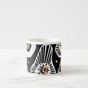 Stylized Pumpkins Seeds: Seamless Design Espresso Cup