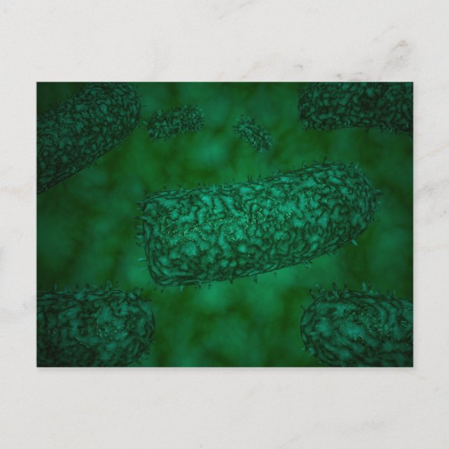 Stylized Rabies Virus Particles 1 Postcard (Front)