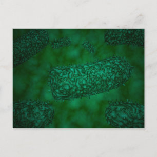 Stylized Rabies Virus Particles 1 Postcard