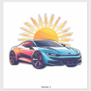 Stylized Racing Sports Car