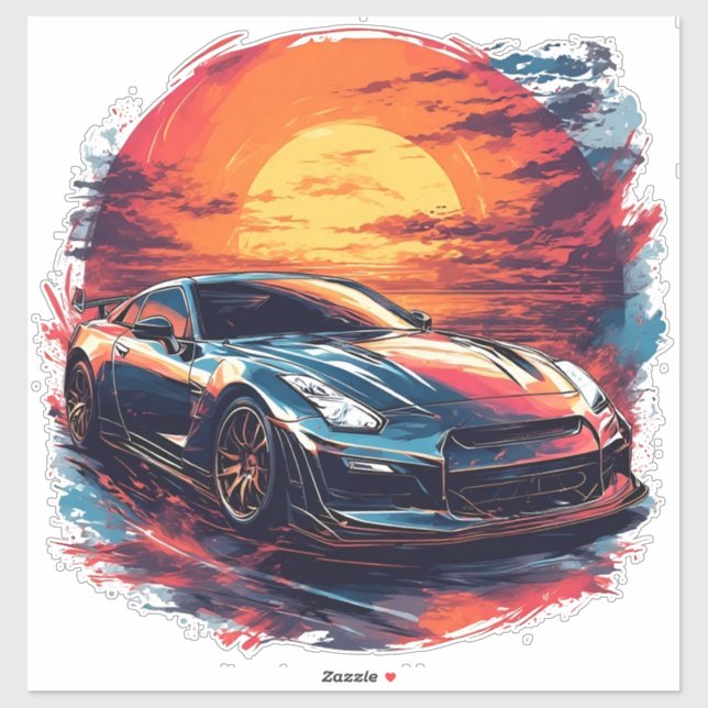 Stylized Racing Sports Car (Sheet)