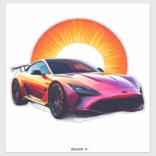 Stylized Racing Sports Car