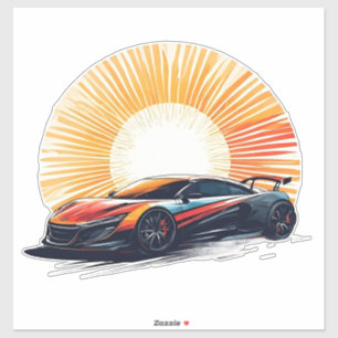 Stylized Racing Sports Car