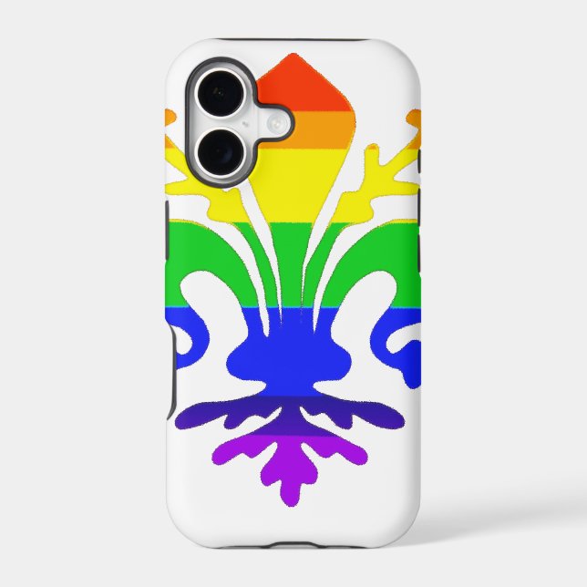 Stylized Rainbow Fleur de Lis (Back)