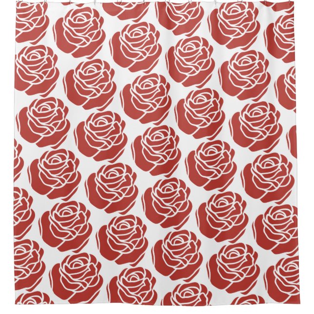 Stylized Red Roses Pattern (Front)
