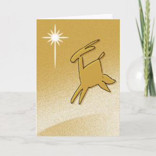 Stylized Reindeer Holiday Card