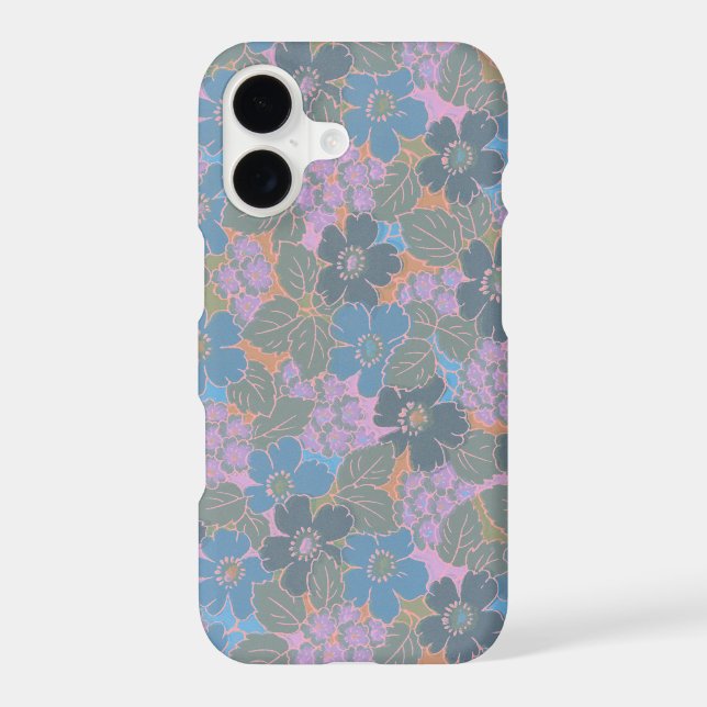 Stylized Retro Floral Pattern (Back)