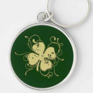 Stylized Shamrock Keychain