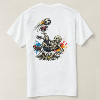 Stylized Skeleton Bicycle Kick Soccer Mug | Funny  T-Shirt