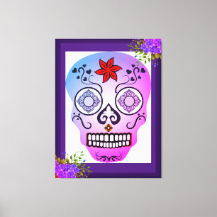 Stylized Skull Canvas Print