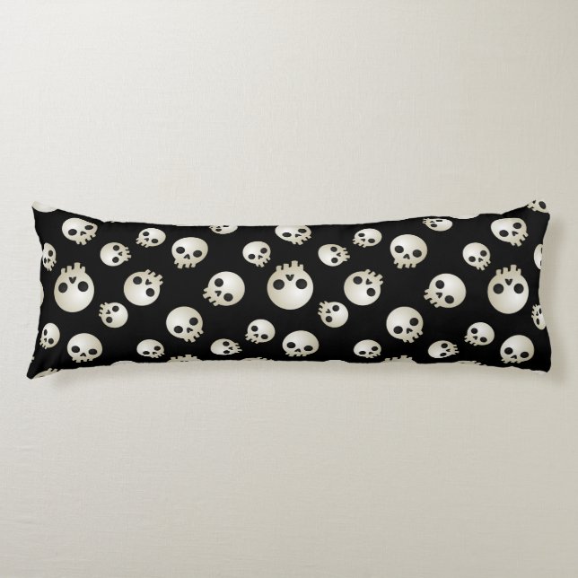 Stylized Skulls Body Pillow (Front)