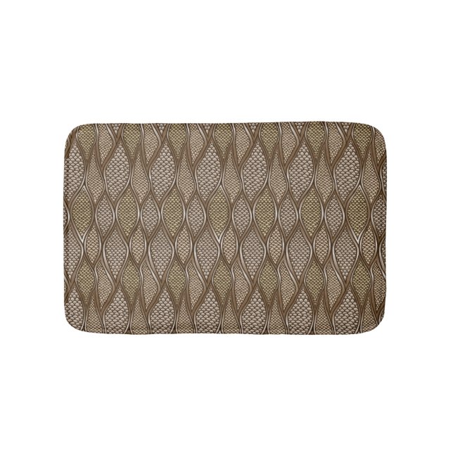 Stylized snake skin bath mat (Front)