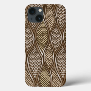 Stylized snake skin iPhone 13 case