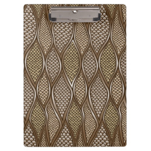 Stylized snake skin clipboard