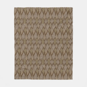 Stylized snake skin fleece blanket