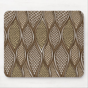 Stylized snake skin mouse pad