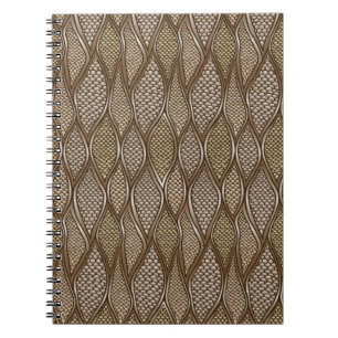Stylized snake skin notebook