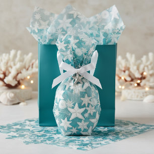 Stylized Starfish & Sand Dollars Pattern#25 ID1009 Tissue Paper