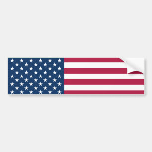 Stylized Stars and Stripes Bumper Sticker