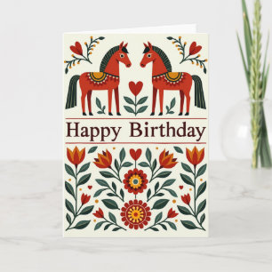Stylized Sunburst Birthday Card