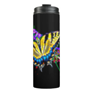 Stylized Swallowtail Butterfly Thermal Tumbler