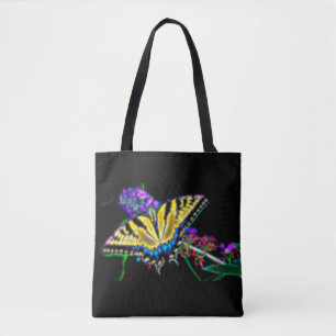 Stylized Swallowtail Butterfly Tote Bag