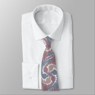Stylized Swirling Hares Tesselation 1 NT Tie